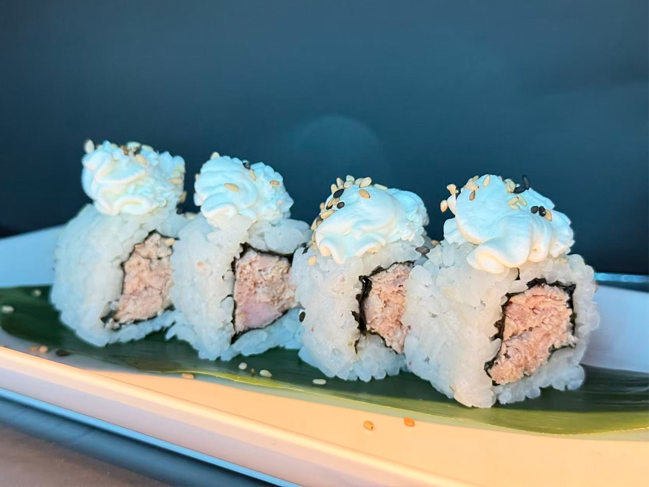 Sake cocido queso crema/8pz