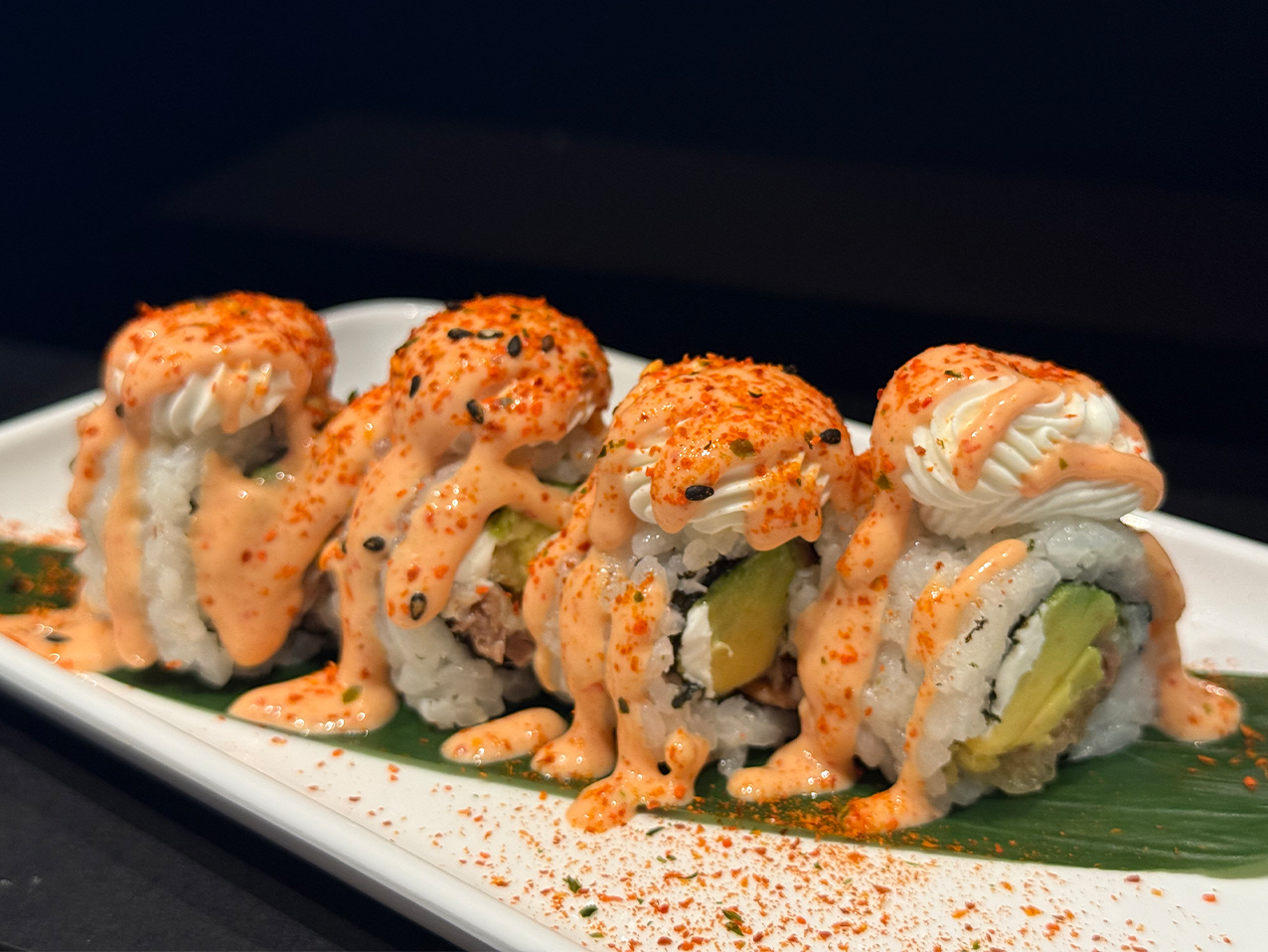 Picante atún frito queso/8pz